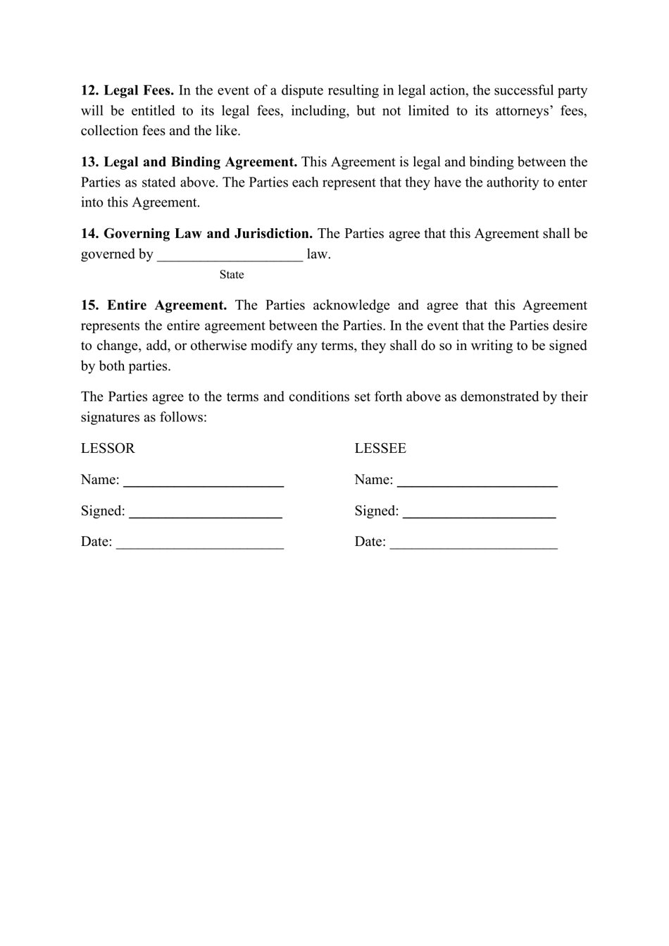 Horse Lease Agreement Template - Fill Out, Sign Online and Download PDF ...