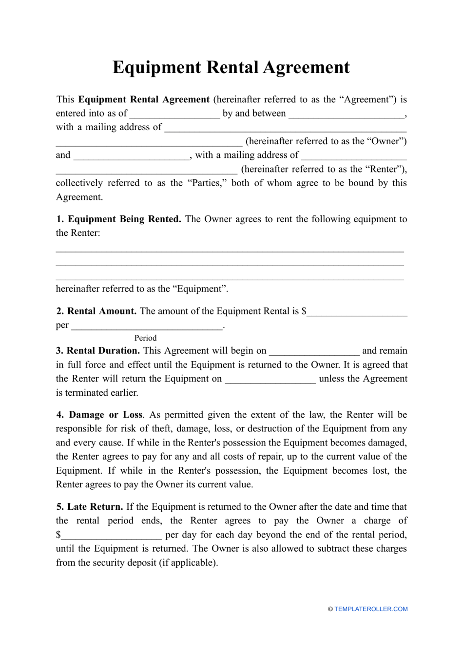 Free And Printable Rental Agreement Form Rc123 Com Room Rental 