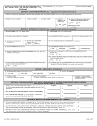 VA Form 10-10EZ Application for Health Benefits, Page 4