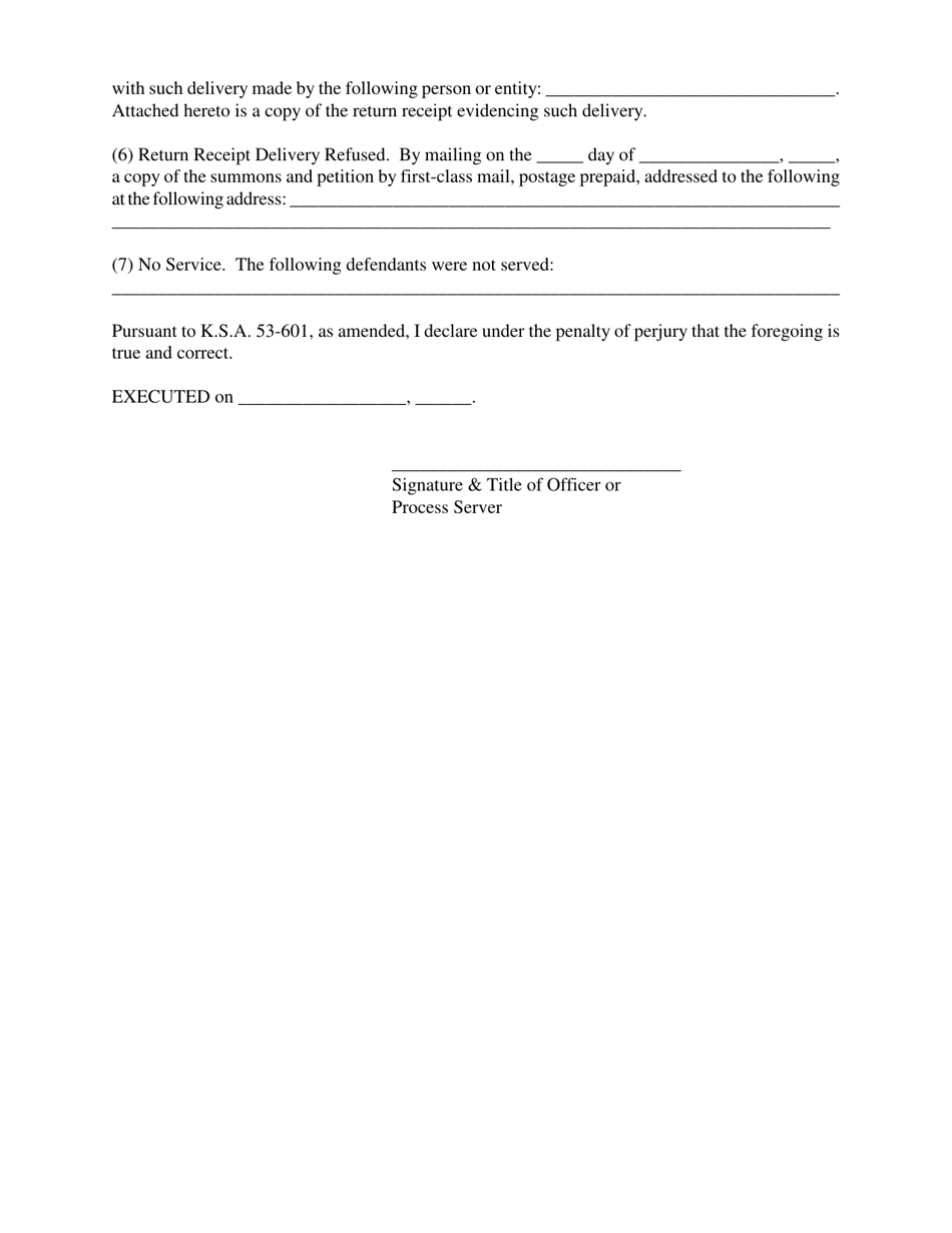 Eviction Summons - Kansas, Page 3