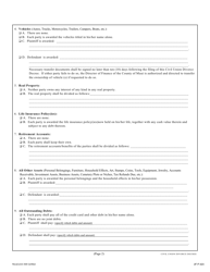 Form 2F-P-423 Civil Union Divorce Decree (Without Children) - Hawaii, Page 2