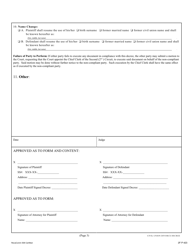 Form 2F-P-423 Civil Union Divorce Decree (Without Children) - Hawaii, Page 3