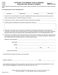 Form PS31091 Rehabilitation Requirements - Minnesota, Page 2