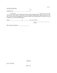 Form 184 Consent to Appointment of Permanent Custodian - Kansas, Page 4