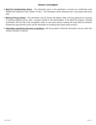 Form MC262 Redetermination for Medi-Cal Beneficiaries (Long-Term Care in Own Mfbu) - California, Page 4