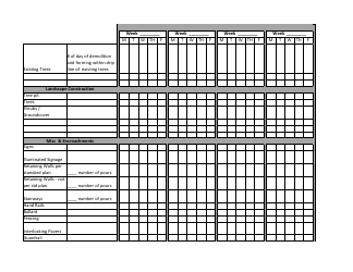 Sip Construction Schedule Template, Page 6