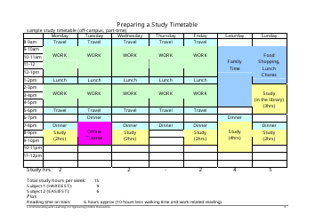 Study Timetable Template - Monash University Engineering, Page 3