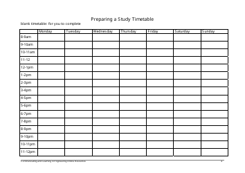 Study Timetable Template - Monash University Engineering, Page 4