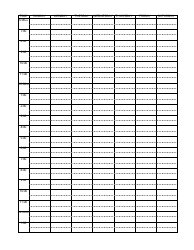 Weekly-Hourly Study Schedule Template
