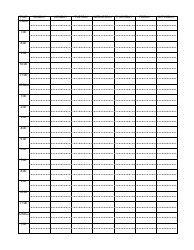 Weekly-Hourly Study Schedule Template, Page 2