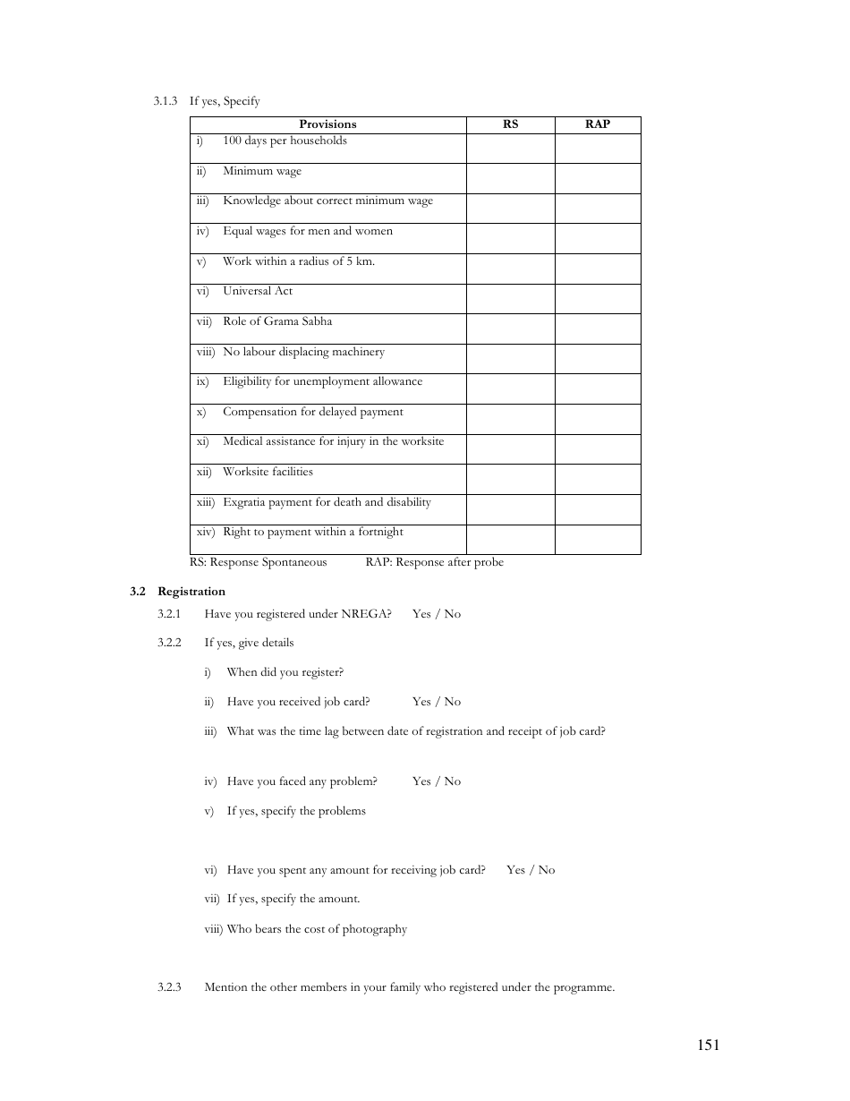 Household Interview Schedule Template - Kerala, India, Page 6