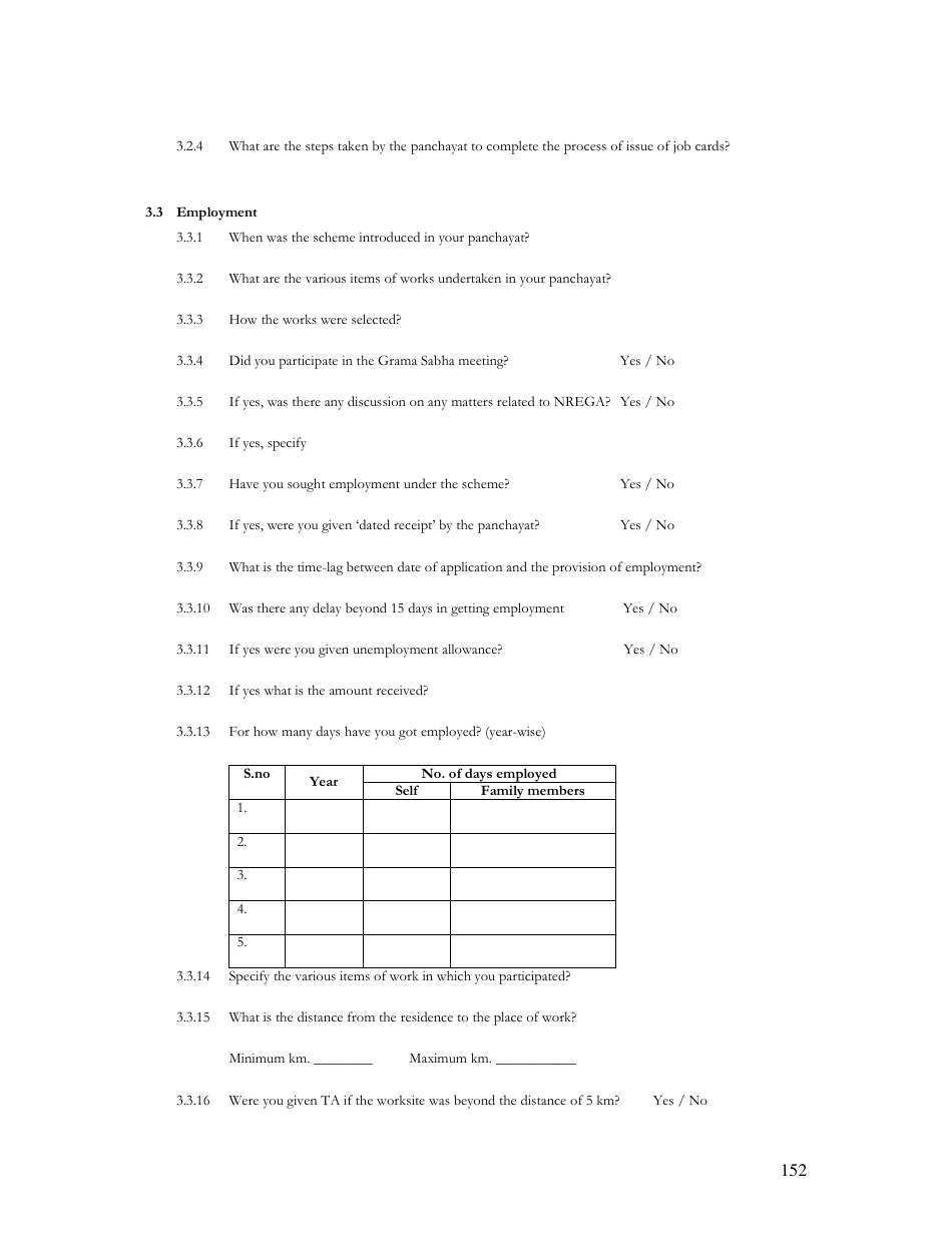 Household Interview Schedule Template - Kerala, India, Page 7