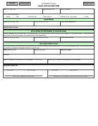 Document preview: Leave Application Form - Guam