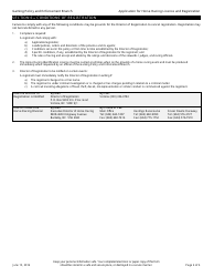 &quot;Application for Horse Racing Licence and Registration&quot; - British Columbia, Canada, Page 4