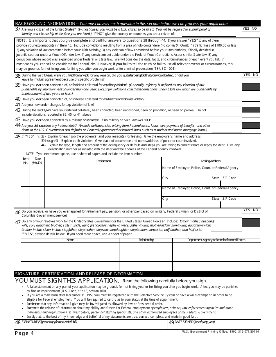 Form Sf 171 Fill Out Sign Online And Download Fillable Pdf Templateroller 3428