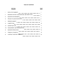 SBA Form 1010C U.S. Small Business Administration 8(A) Business Plan, Page 2