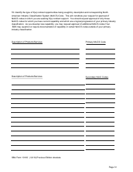 SBA Form 1010C U.S. Small Business Administration 8(A) Business Plan, Page 33