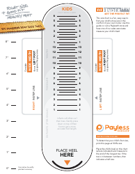 Zappos Kid Shoe Size Chart Download Printable PDF | Templateroller