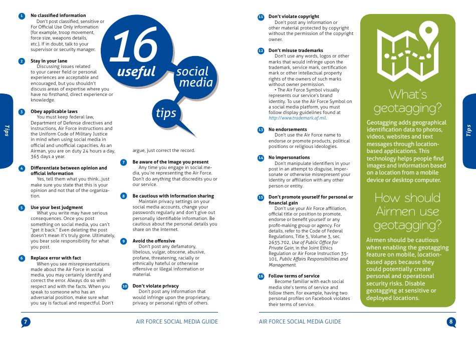 Air Force Social Media Guide, Page 5