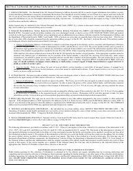 Form SF-180 Request Pertaining to Military Records