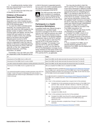 Instructions for IRS Form 8885 Health Coverage Tax Credit, Page 3