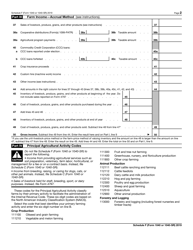 IRS Form 1040 (1040-SR) Schedule F Profit or Loss From Farming, Page 2