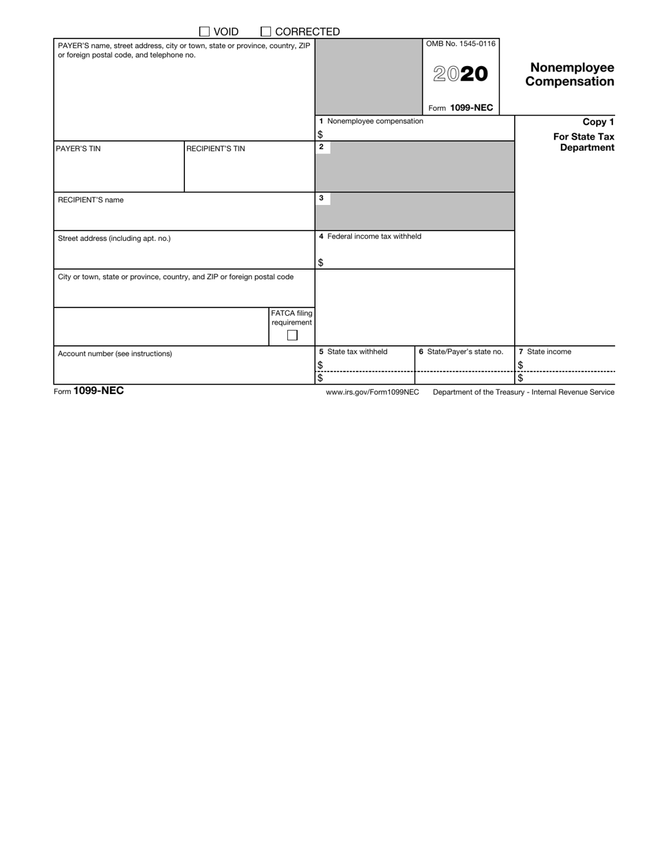 IRS Form 1099-NEC Nonemployee Compensation, Page 3
