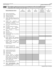 IRS Form 1120-F Schedule M-3 Net Income (Loss) Reconciliation for Foreign Corporations With Reportable Assets of $10 Million or More, Page 4