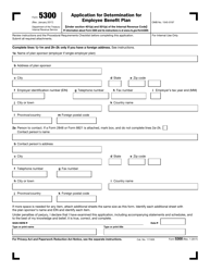 IRS Form 5300 Application for Determination for Employee Benefit Plan, Page 3