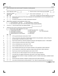IRS Form 5300 Application for Determination for Employee Benefit Plan, Page 4