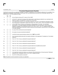IRS Form 5300 Application for Determination for Employee Benefit Plan, Page 5