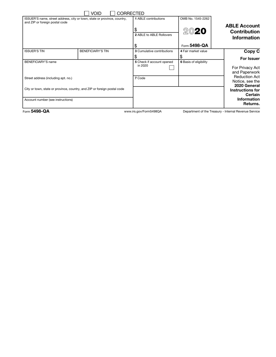 IRS Form 5498-QA Able Account Contribution Information, Page 4