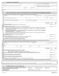 Form MV-15 Request for Certified DMV Records - California, Page 2