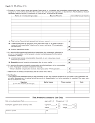 Form RP-467-RNW Renewal Application for Partial Tax Exemption for Real Property of Senior Citizens - New York, Page 2