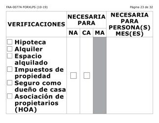 Formulario FAA-0077A-XLPS Solicitud De Informacion Y Acuerdo Para Proporcionar Informacion Que Falta (Letra Extra Grande) - Arizona (Spanish), Page 23