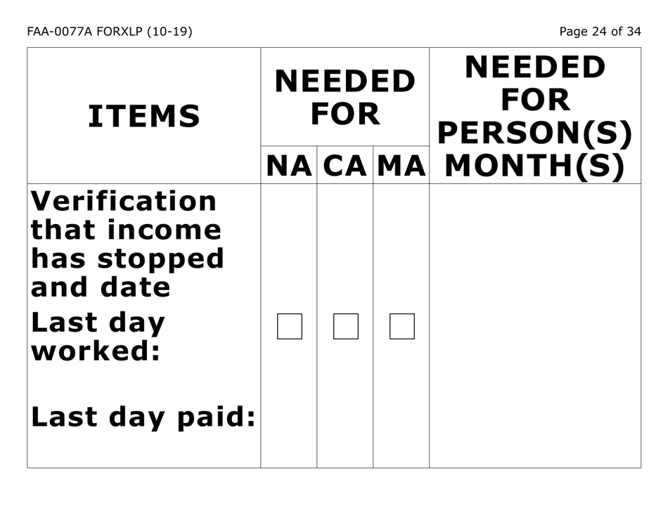Form FAA-0077A-XLP Information Request and Pending Information Agreement (Extra Large Print) - Arizona, Page 24