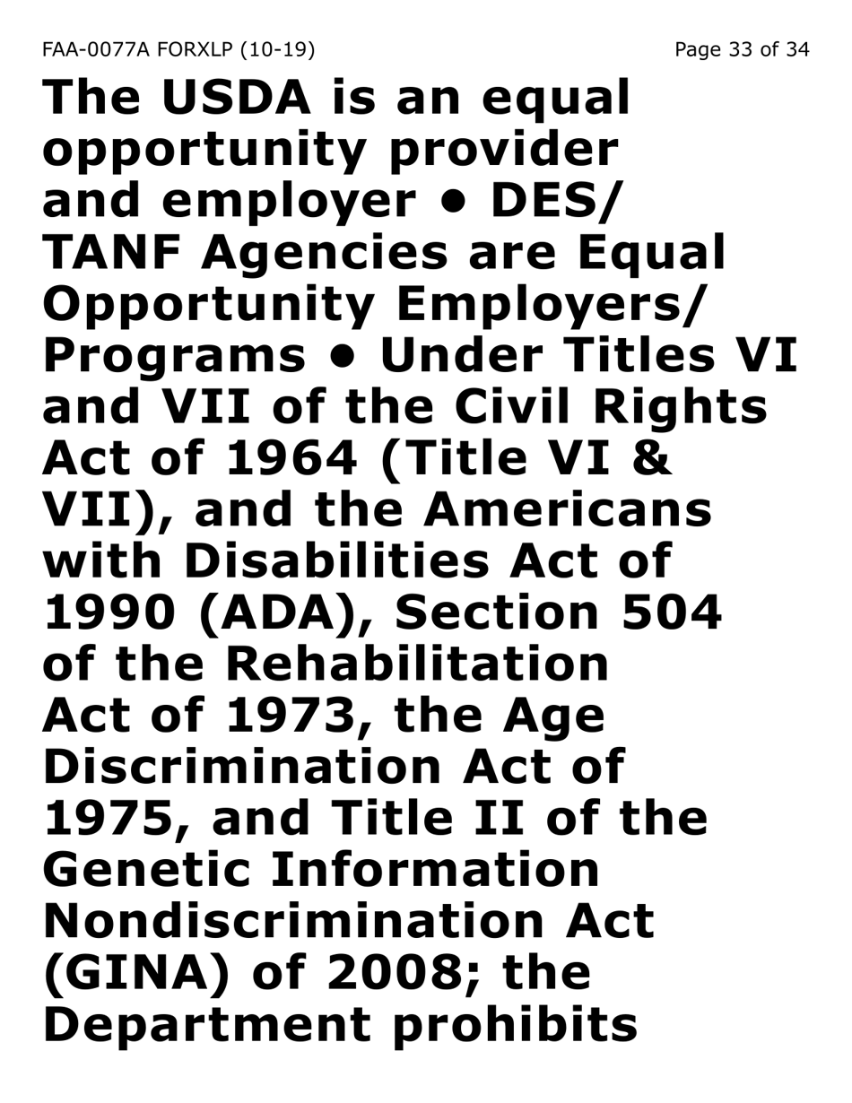 Form FAA-0077A-XLP Information Request and Pending Information Agreement (Extra Large Print) - Arizona, Page 33