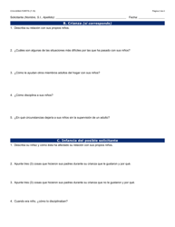 Formulario CCA-0206A-S Cuestionario Para La Entrevista De Certificacion Inicial - Arizona (Spanish), Page 2