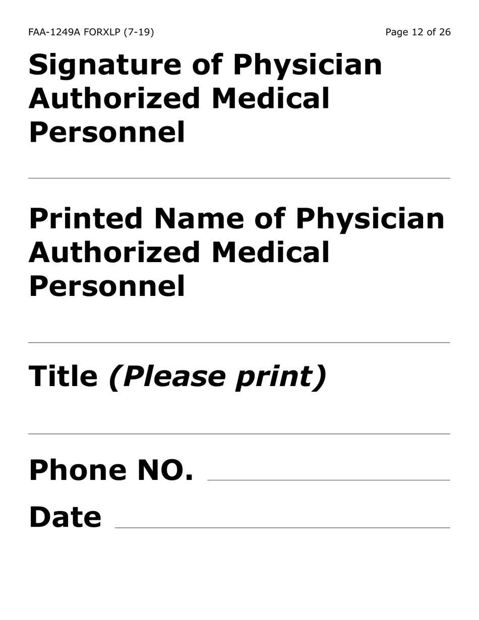 Form FAA-1249A-XLP Verification of Disability (Extra Large Print) - Arizona, Page 12