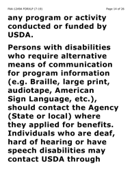 Form FAA-1249A-XLP Verification of Disability (Extra Large Print) - Arizona, Page 14