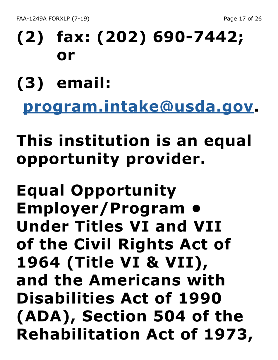 Form FAA-1249A-XLP Verification of Disability (Extra Large Print) - Arizona, Page 17
