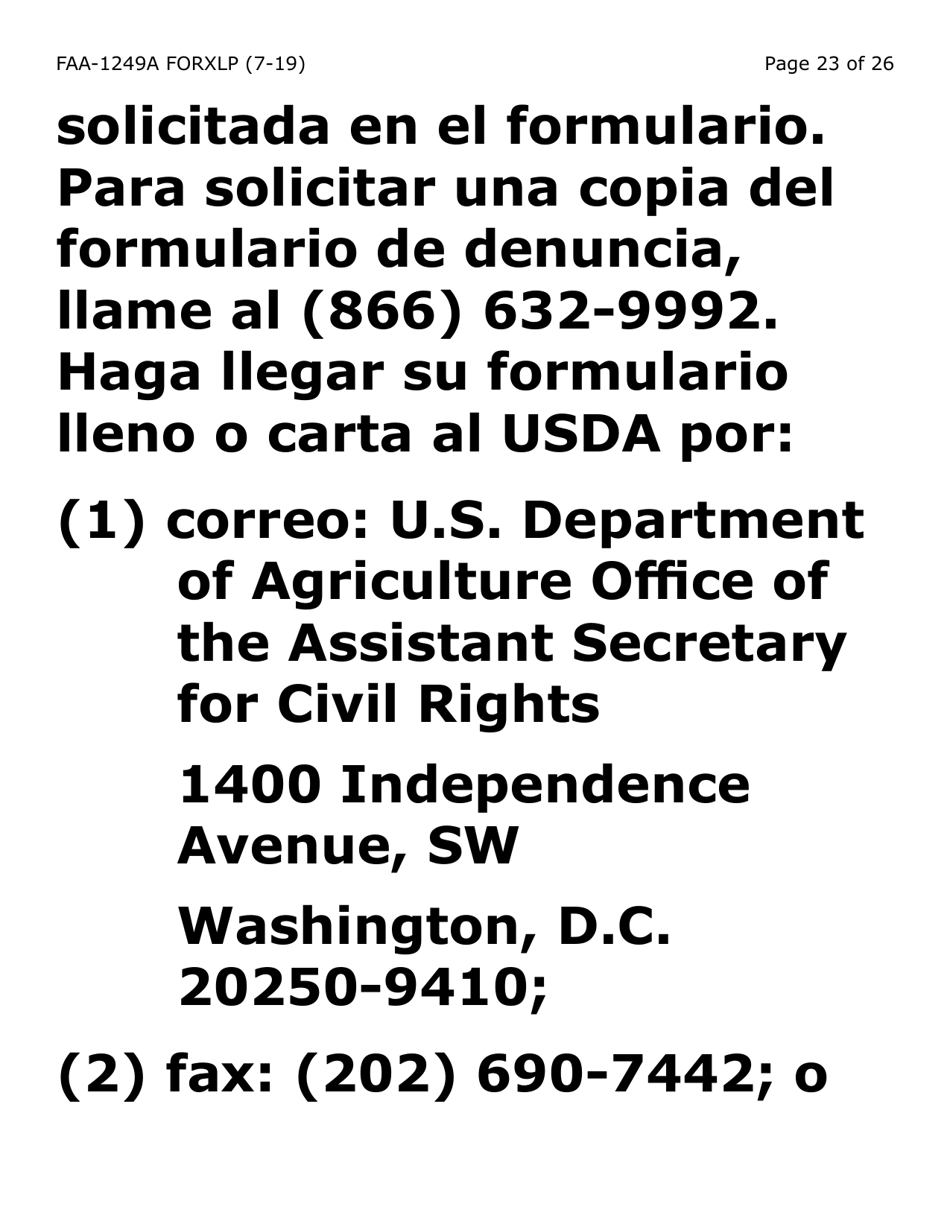 Form FAA-1249A-XLP Verification of Disability (Extra Large Print) - Arizona, Page 23