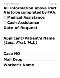 Form FAA-1249A-XLP Verification of Disability (Extra Large Print) - Arizona, Page 2