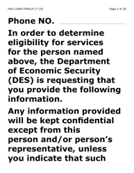 Form FAA-1249A-XLP Verification of Disability (Extra Large Print) - Arizona, Page 3