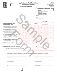 Document preview: Form DR-190 Application for Fuel Tax Refund Non-public Schools - Sample - Florida