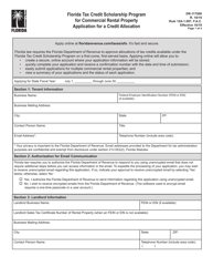 Form DR-117000 Florida Tax Credit Scholarship Program for Commercial Rental Property Application for a Credit Allocation - Florida