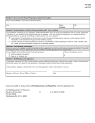 Form DR-117000 Florida Tax Credit Scholarship Program for Commercial Rental Property Application for a Credit Allocation - Florida, Page 2