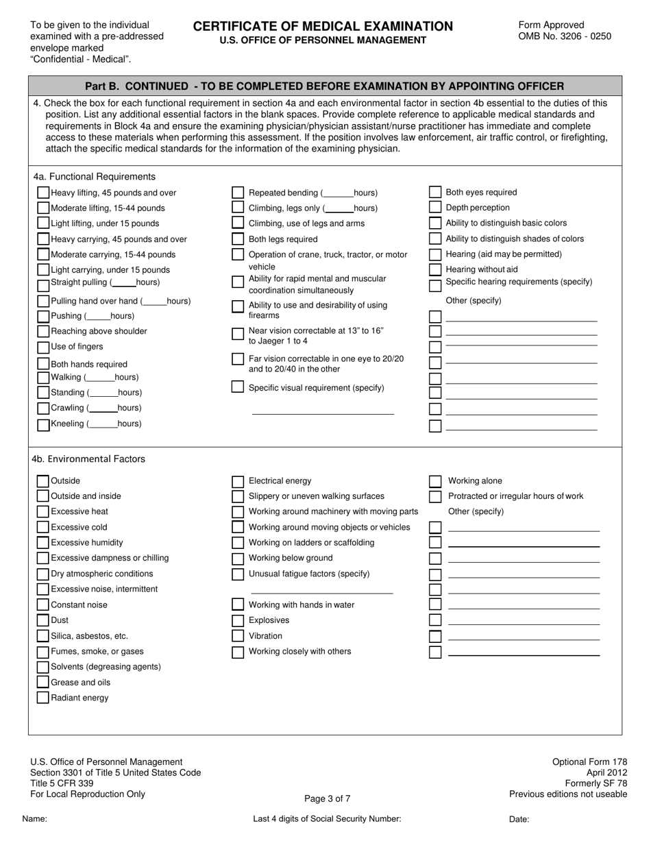 Form OF178 - Fill Out, Sign Online and Download Fillable PDF ...