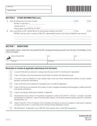 Schedule OIC-672 Collection Information Statement for Businesses - Vermont, Page 6