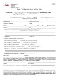 Document preview: Form MVF14-2 Motor Fuel Casualty Loss Refund Claim - Ohio